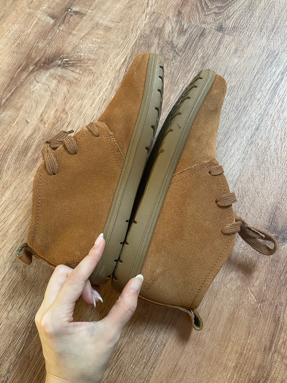 Lems Chukka Boots Suede Brown M8 W9.5 Barefoot Shoes Minimalist # - Picture 10 of 10